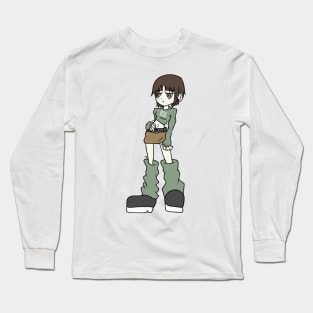 Anime cartoony girl y2k-3 Long Sleeve T-Shirt